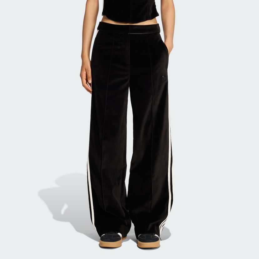 Панталони adidas Originals adidas Originals Velvet Wide Leg Pants Черно | KF2304