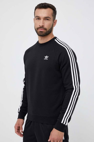 Суитчър adidas Originals Adicolor Classics 3-Stripes Crew Sweat Черно | IM2087, 0
