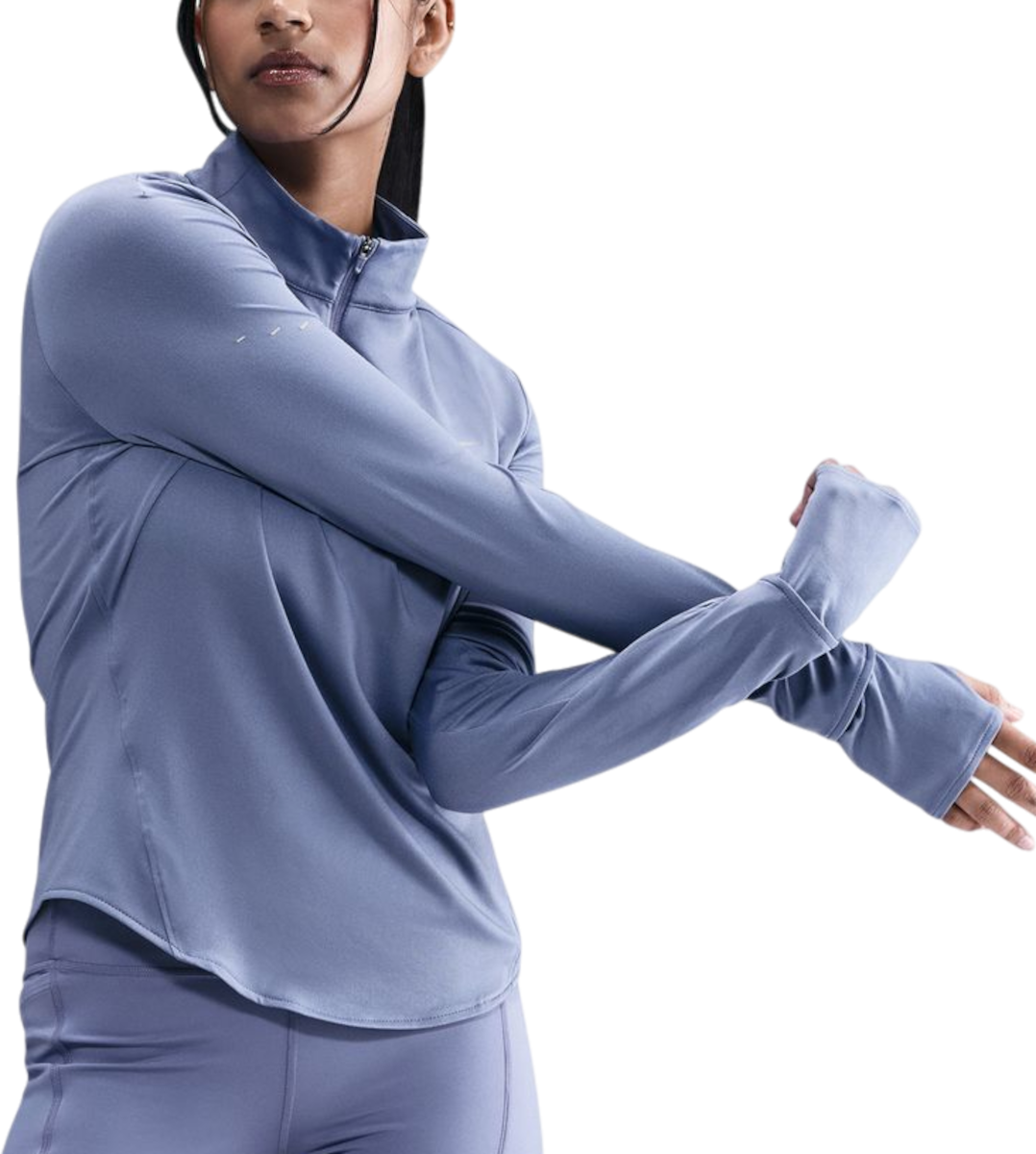 Тениска Nike Swift Long Sleeve Half-Zip Top with Thumbholes Синьо | hq0499-499, 0
