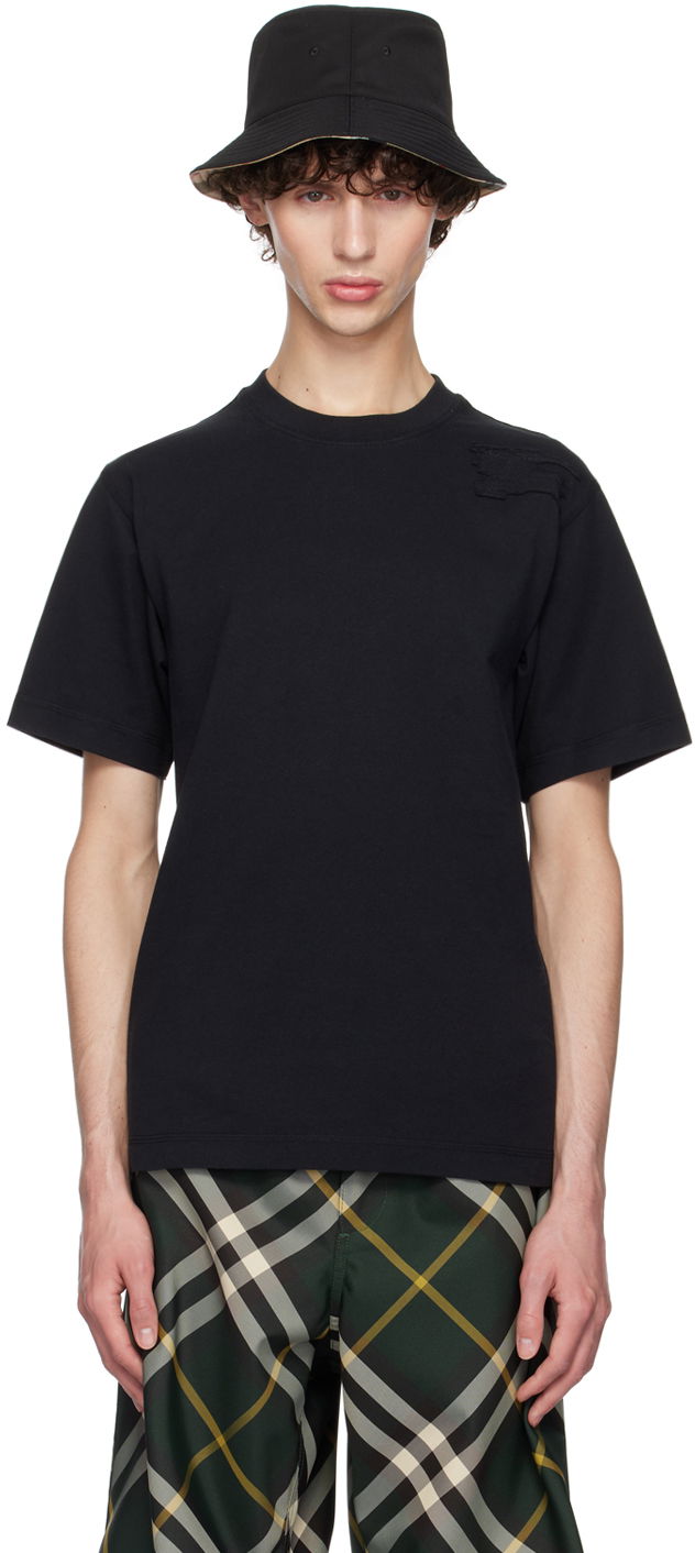 Black Cotton T-Shirt