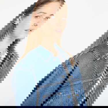 Яке CALVIN KLEIN Workwear Cropped Denim Jacket with K Applique Синьо | LV047E906G 3NL, 2