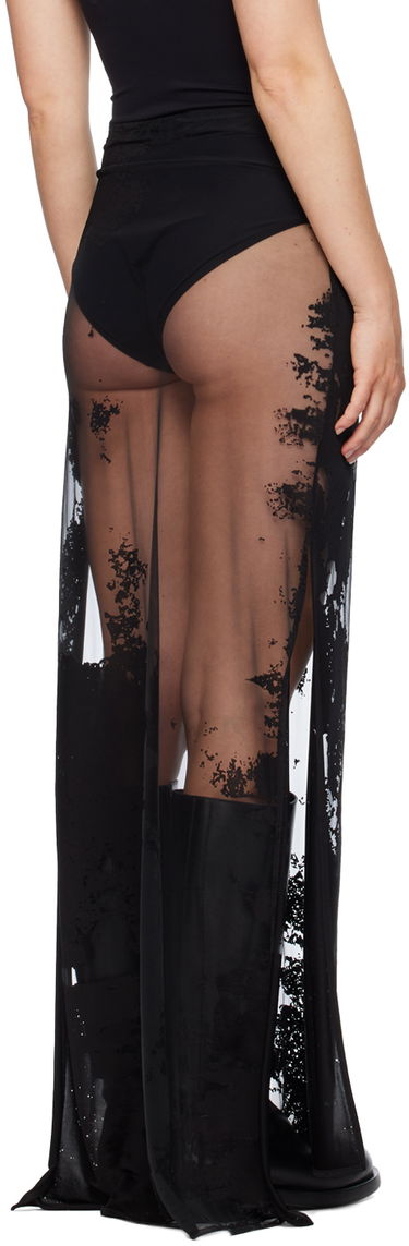 Пола Ann Demeulemeester Ann Demeulemeester Vivi Maxi Sheer Skirt Черно | 2401-W-JSK29-FA440-099, 2