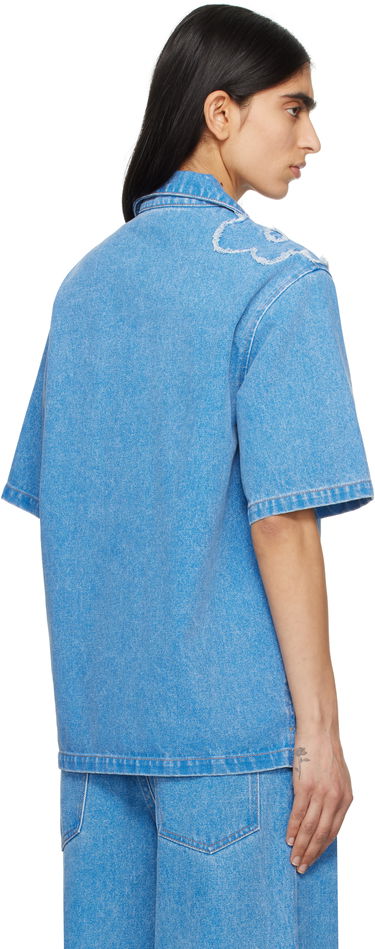 Риза Marni Marni Patched Denim Shirt Синьо | CAJD0614QS USCX34, 2