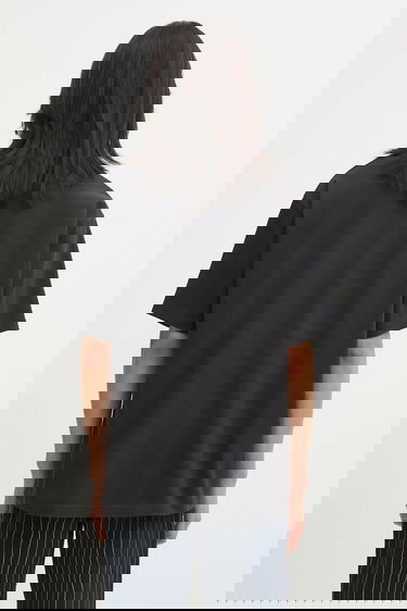 Тениска By Parra Detached Graphic Crewneck T-Shirt Черно | 54411, 4