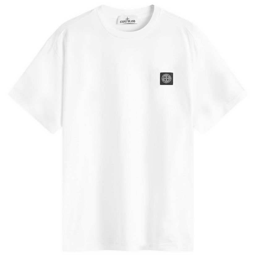 Тениска Stone Island Patch T-Shirt Бяло | 811524113-A0001