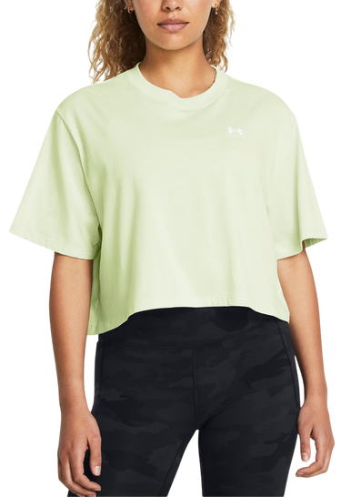 Тениска Under Armour UA W BOXY CROP LOGO SS Зелено | 1386845-383, 0