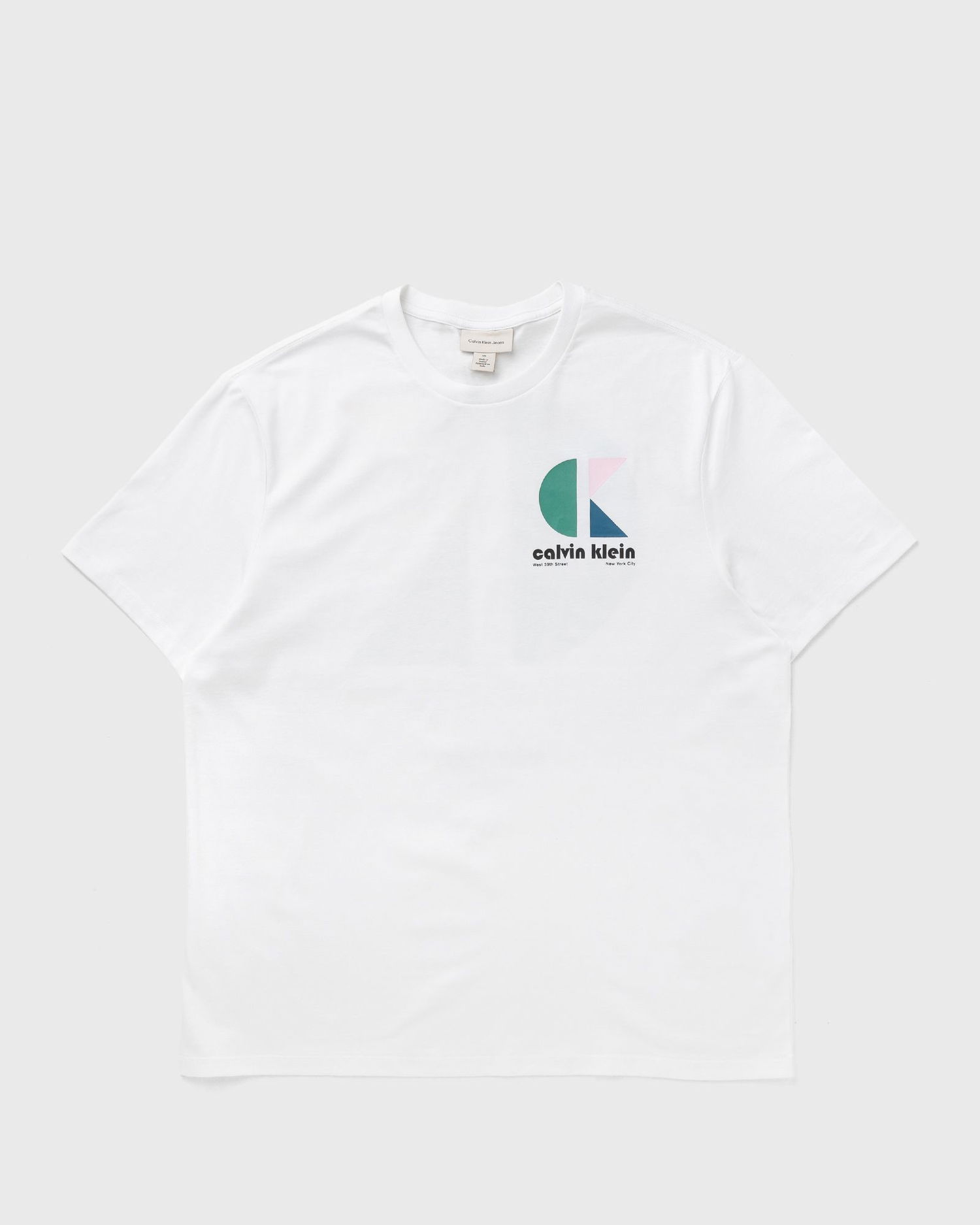 Тениска CALVIN KLEIN Calvin Klein Jeans Graphic T-Shirt Бяло | LV04RC827GYAA, 0