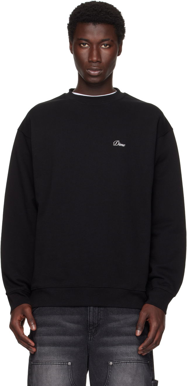 Dime Cursive Small Logo Crewneck Sweatshirt
