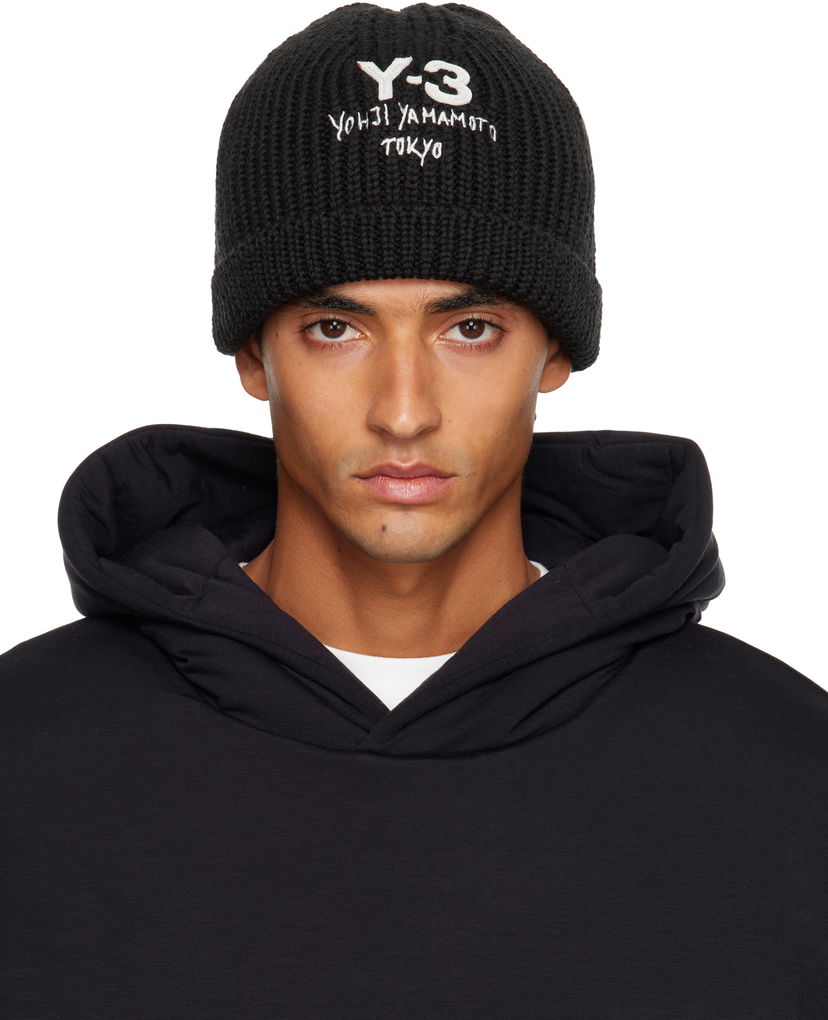 Шапка Y-3 Chunky Knit Beanie Y-3 Черно | JX8308