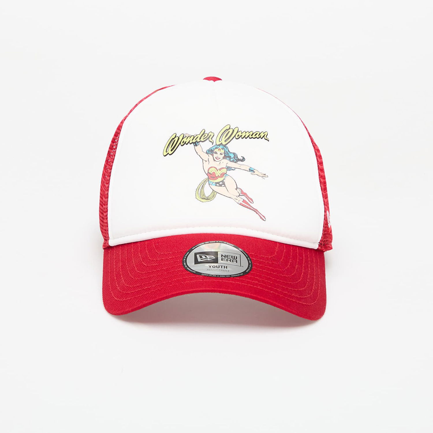 Шапка с козирка New Era New Era Wonder Woman A-Frame Trucker Youth Cap Червено | 60595398, 0