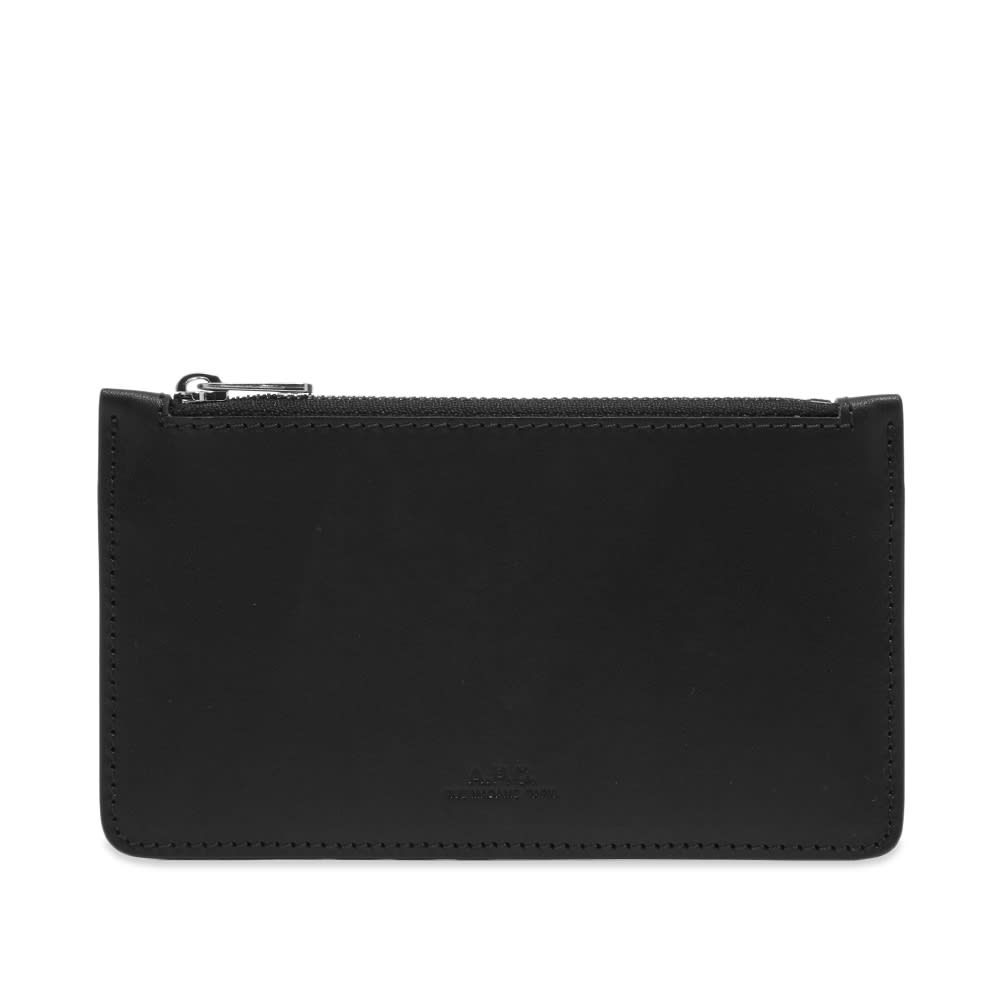 Портфейл A.P.C. Walter Zip Card Wallet Черно | PXAWV-H63205-LZZ, 0