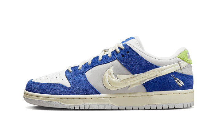 Кецове и обувки Nike SB Fly Streetwear x Dunk Low Pro "Gardenia" Синьо | DQ5130-400, 1