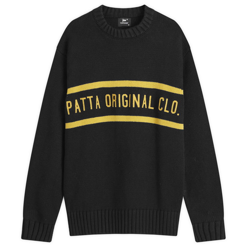 Пуловер Patta Original Clothing Knitted Jumper Black Черно | POC-AW24-7000-324-0341-001