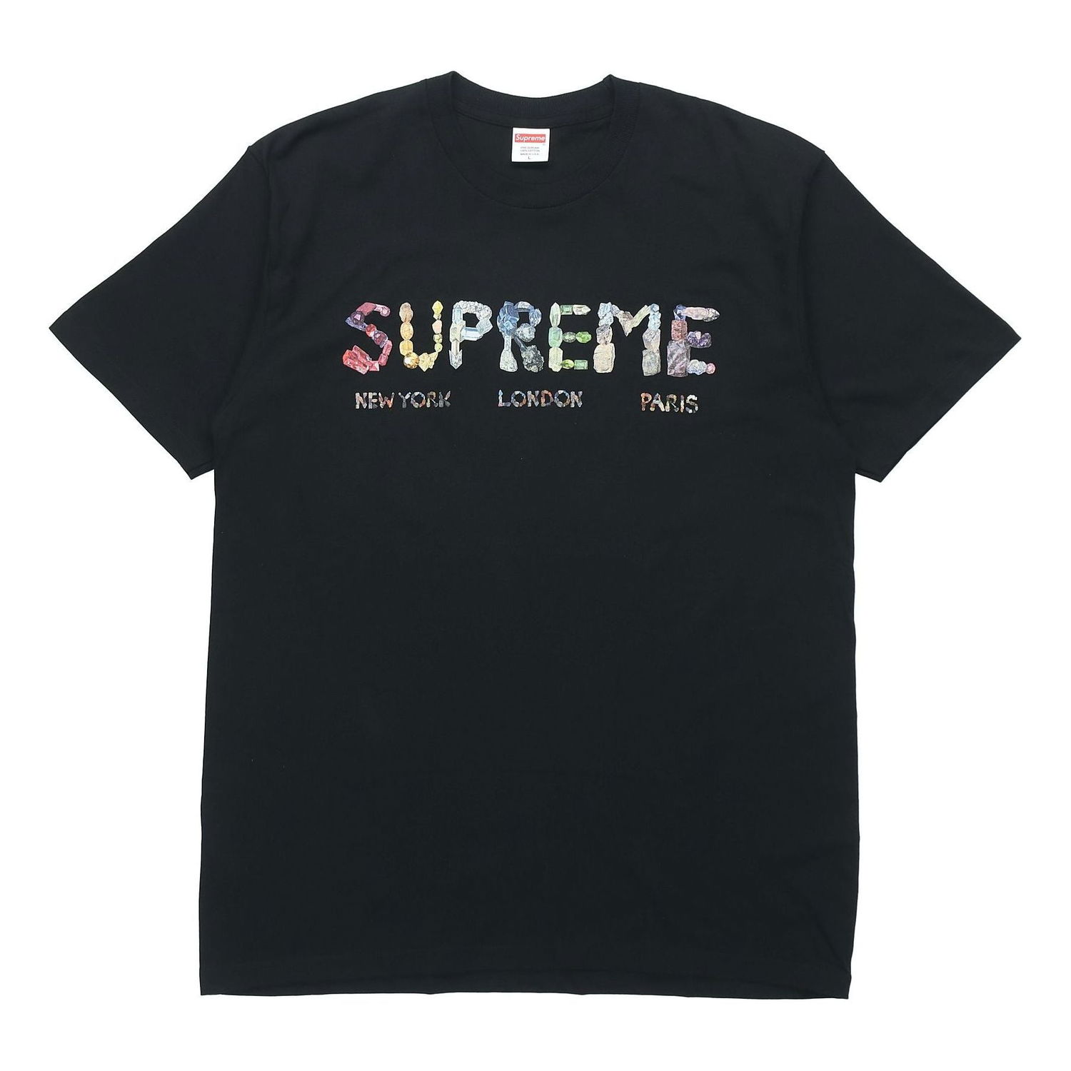 Тениска Supreme Rocks Print Short Sleeve T-Shirt Черно | SUP-SS18-478, 0