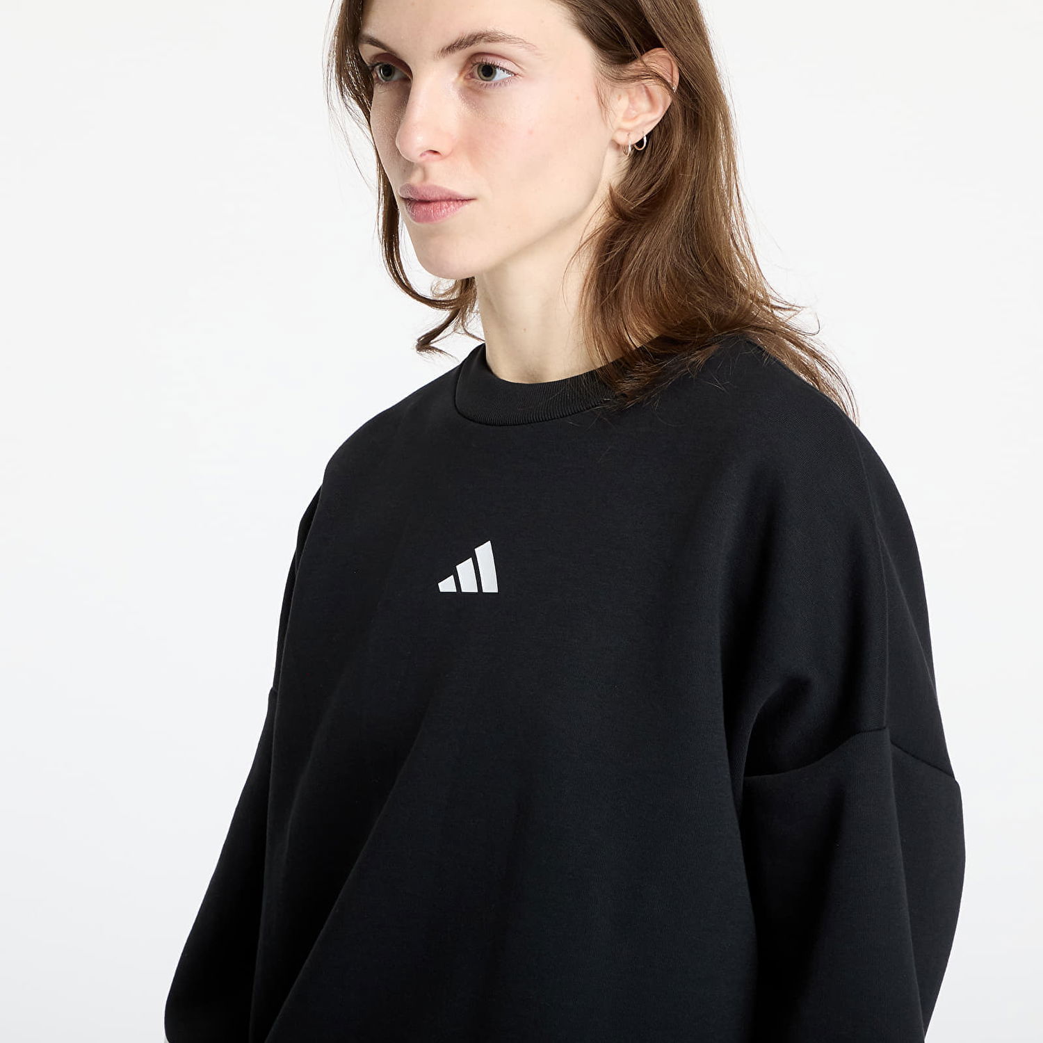 Суитчър adidas Originals Future Icons Three Stripes Sweatshirt Черно | JE0203, 1