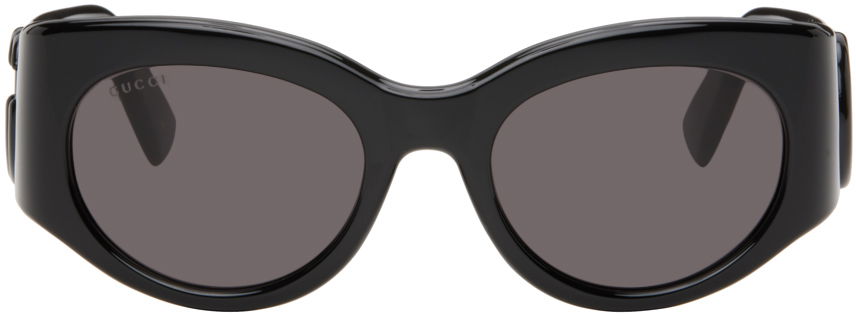 Облекло Gucci Gucci Black Marmont Monocolor Round Sunglasses Сиво | GG1544S, 0