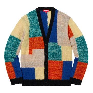 Пуловер Supreme Patchwork Mohair Cardigan Многоцветен | SUP-SS19-119