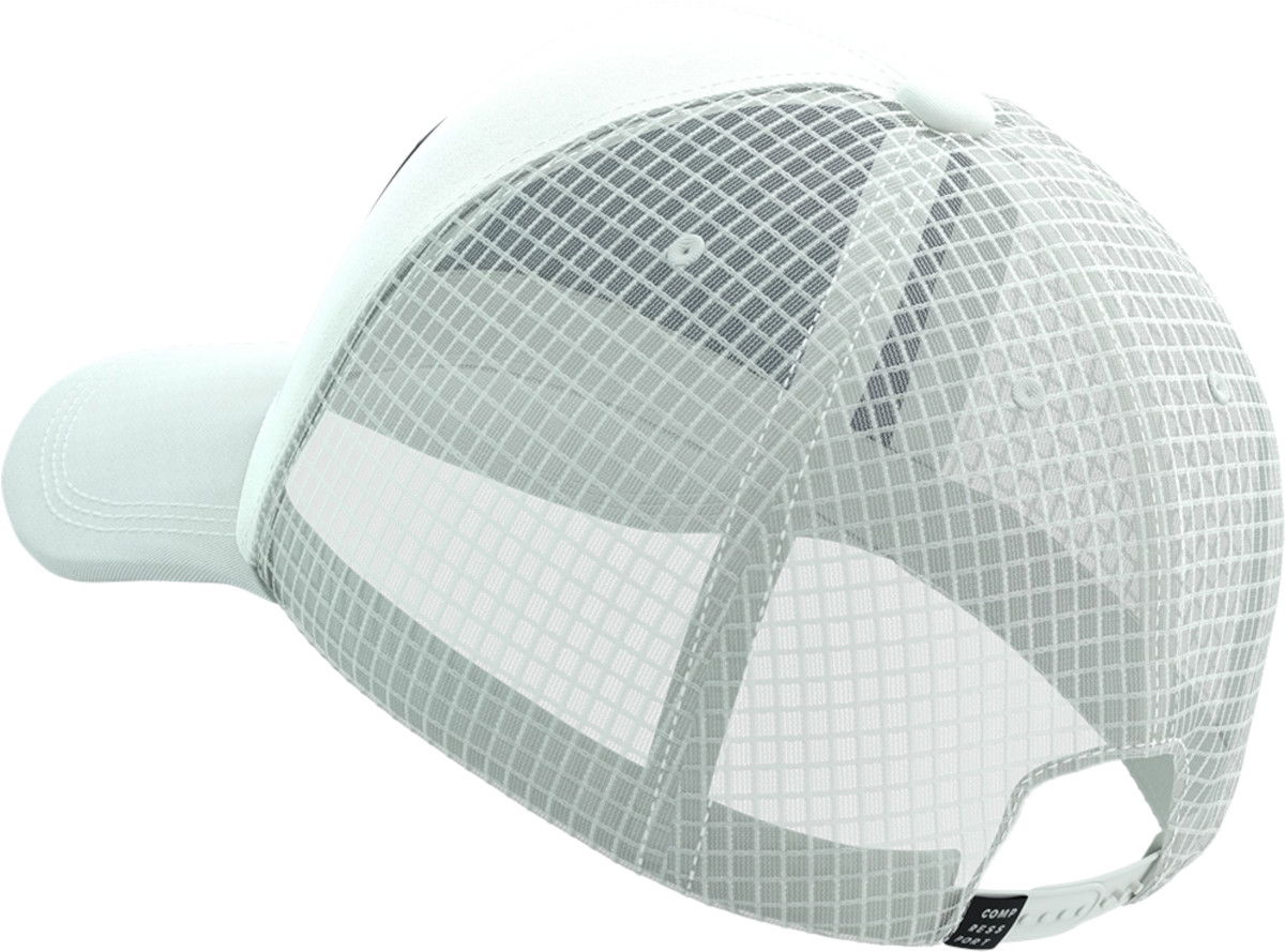 Шапка с козирка Compressport Trucker 6P Cap Бяло | xhwu6980018, 1