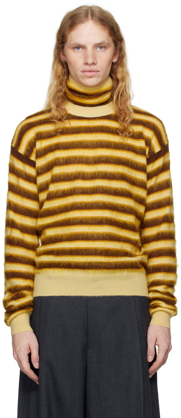 Пуловер Marni Striped Turtleneck Sweater Многоцветен | GCMG0408Q0 UFW617