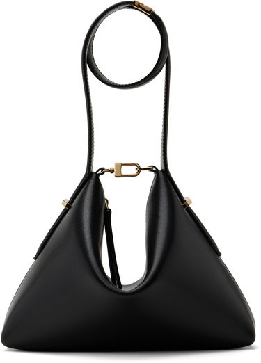 Дамска чанта TOTEME TOTEME Bevel Leather Wristlet Clutch Черно | 253-WAL0090-LE0025, 0
