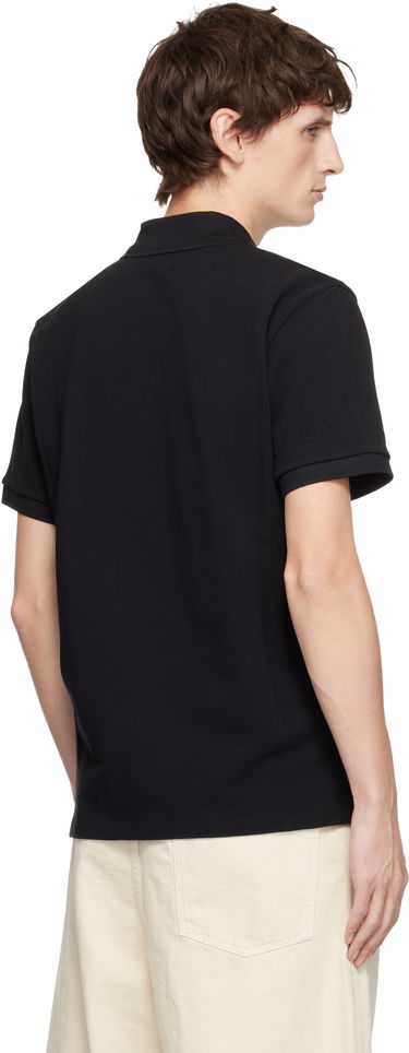 Поло тениска AMI Cotton Ami de Coeur Polo Черно | BFSBFUPL001.760, 2