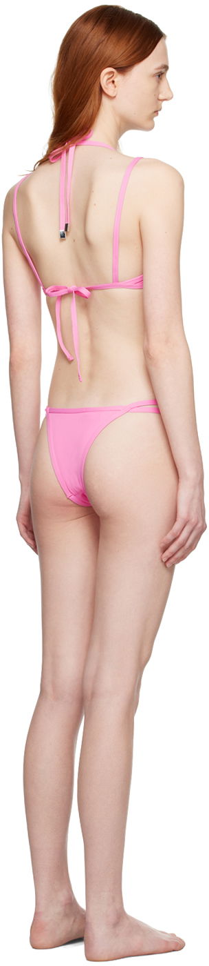Бански The Attico Attico Double Strap Bikini Розово | 233WBB62 PA21, 2
