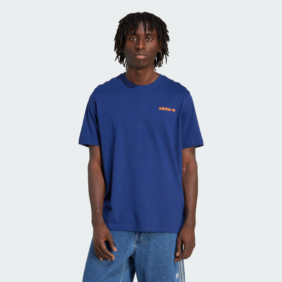 Тениска adidas Performance Calm Coffee Bear Graphic Tee Синьо | KE0284, 0