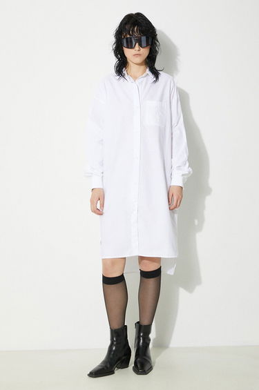 Pокля Fiorucci Fiorucci Oversize Midi Shirt Dress Бяло | W01FPDSH063CO01WH01, 2