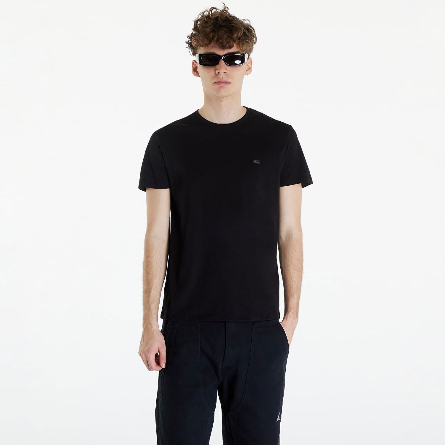 Тениска Diesel Umtee-Jakethreepack T-Shirt 3-Pack Black Черно | 00SPDG_0LIAD Black, 0