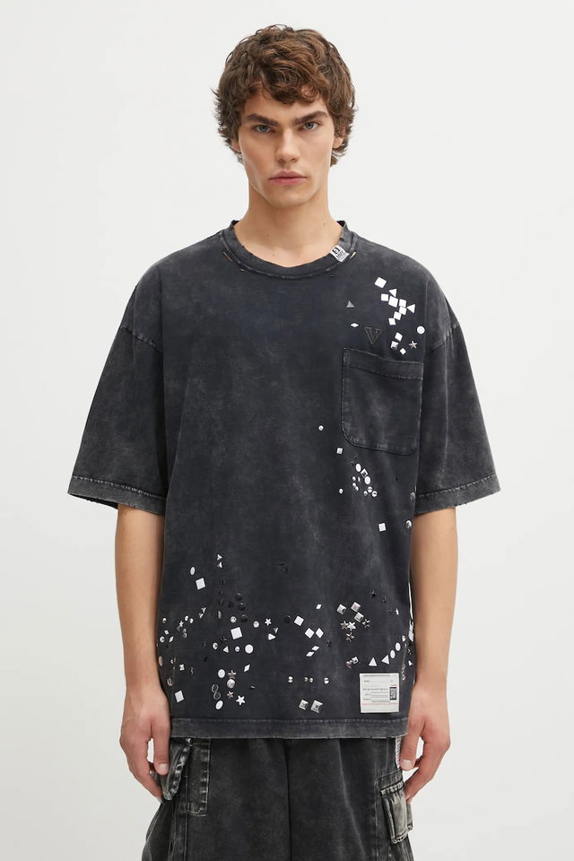 Maison MIHARA YASUHIRO Embellished Bleached T-Shirt