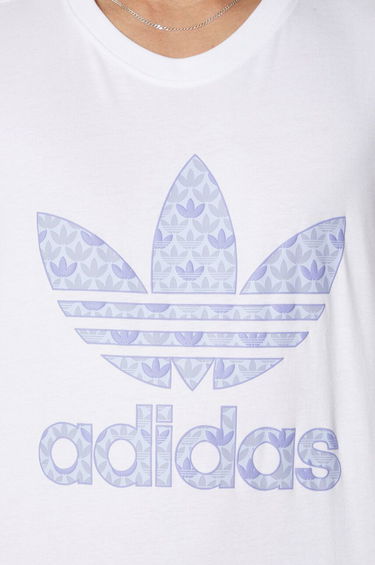 Тениска adidas Originals adidas Originals Monogram Print T-Shirt Бяло | IS0205, 5