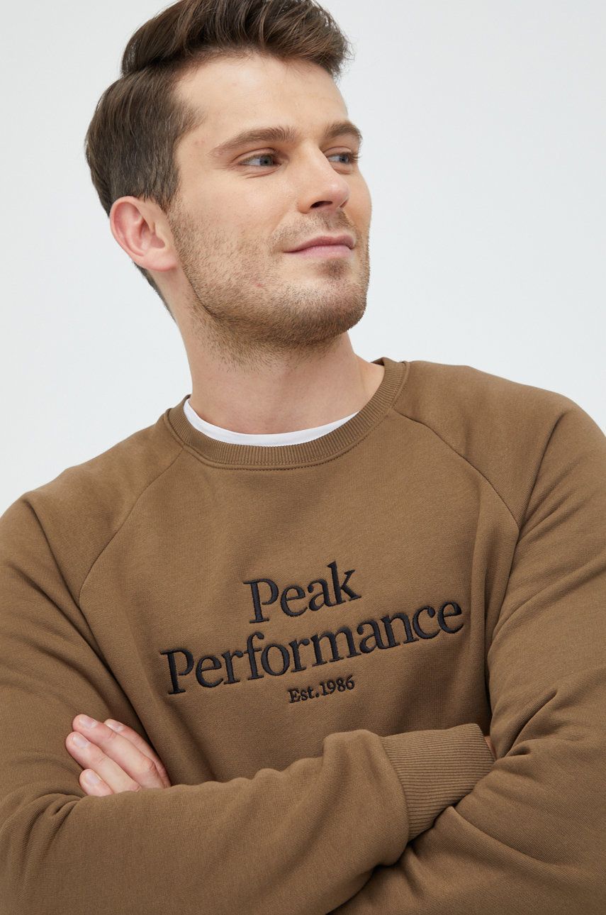 Суитчър Peak Performance Original Crew Кафяво | G77755, 0