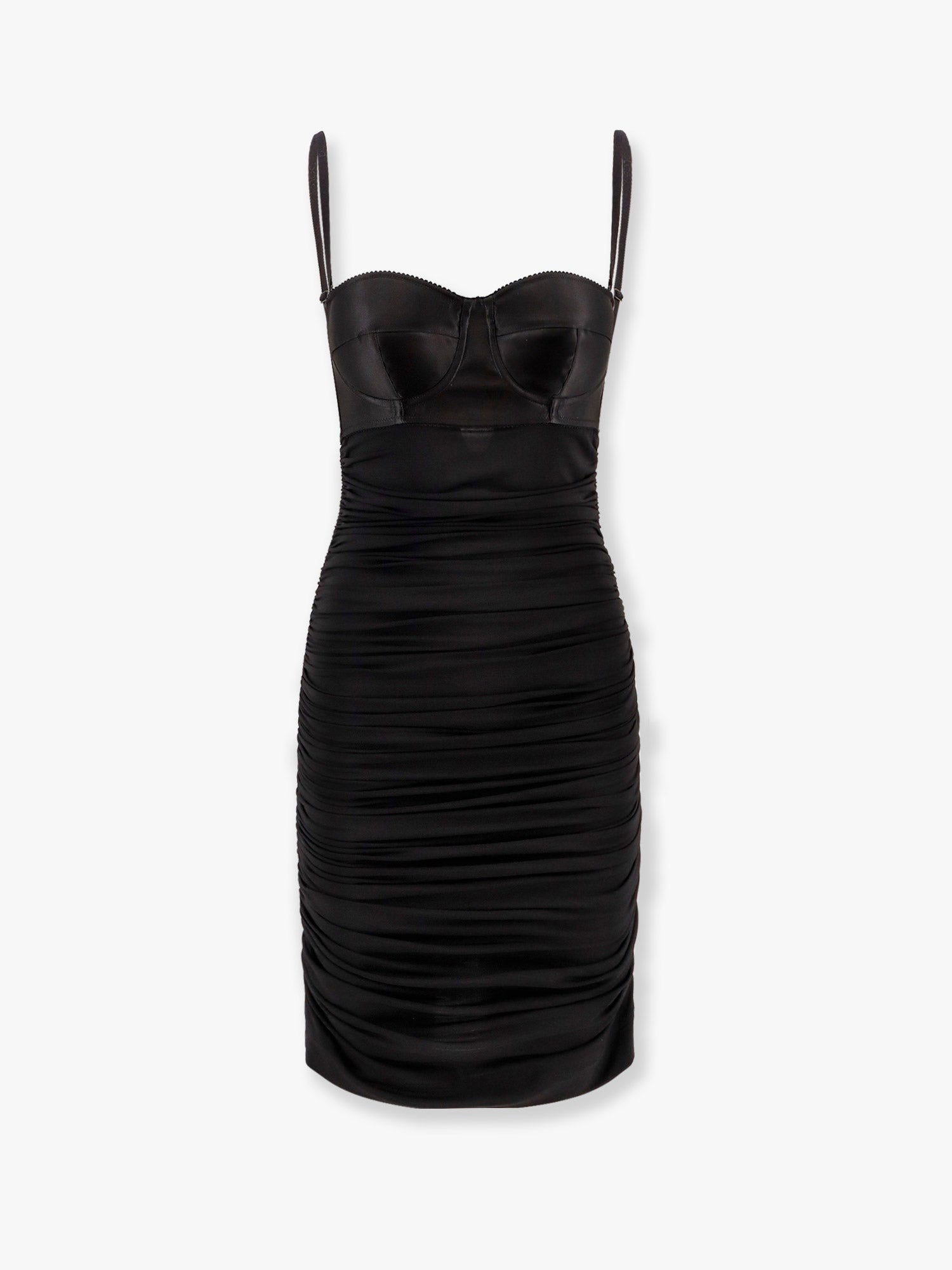 Pокля Dolce & Gabbana Dolce & Gabbana Ruched Bodycon Mini Dress Черно | F6JSVTFUIAUN0000, 0