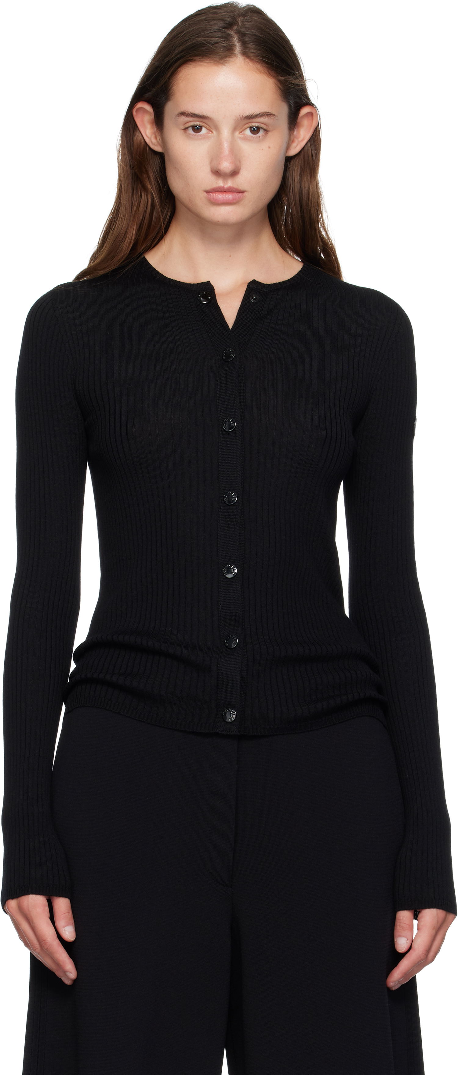 Пуловер Moncler Genius x EE72 Wool Cardigan Черно | K24039B00003M1131, 0