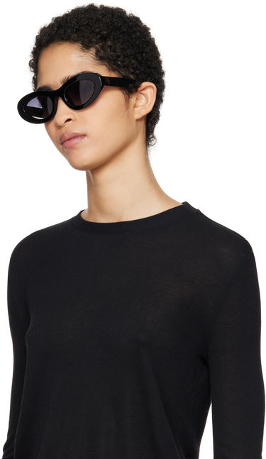 Слънчеви очила Anine Bing Roma Black Oversized Sunglasses Черно | A-12-10090-BLK1, 3