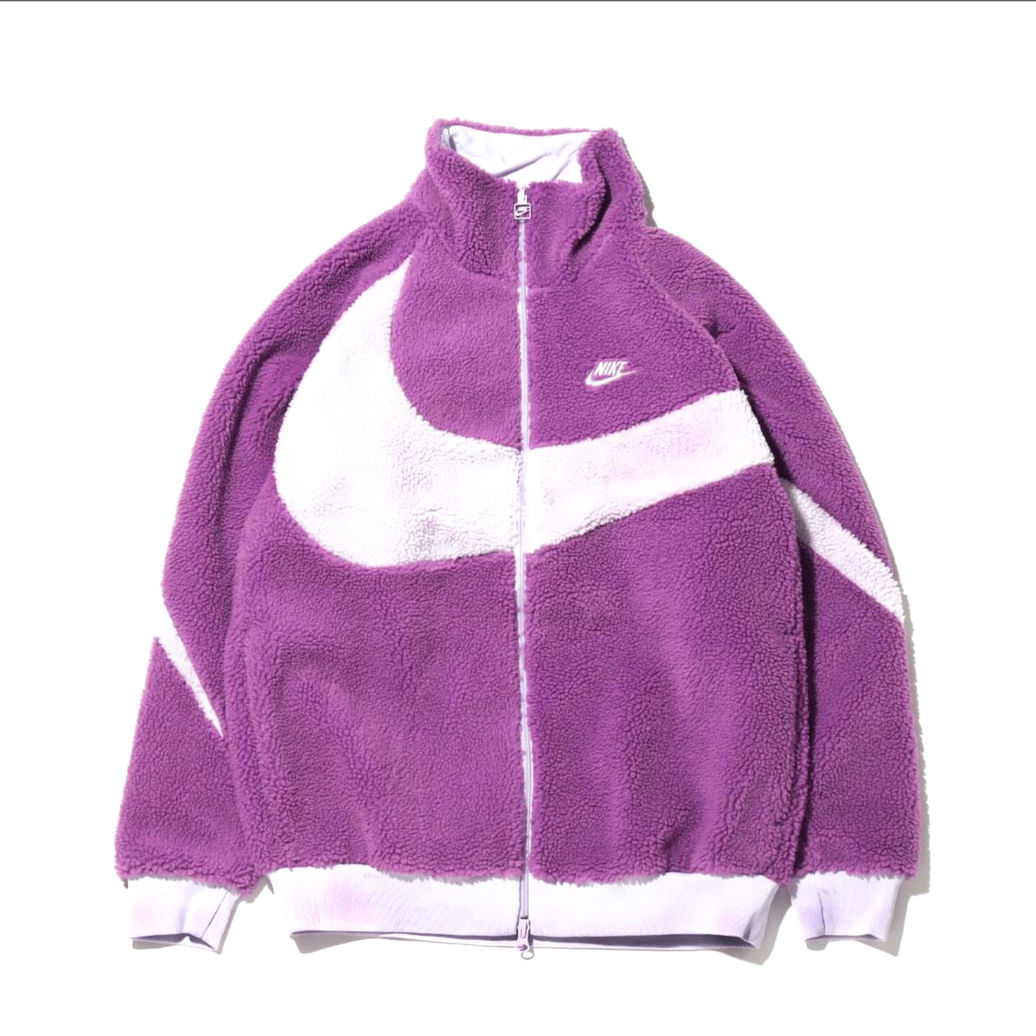 Яке Nike Big Swoosh Reversible Boa Jacket Purple Лилаво | BQ6546-570, 0