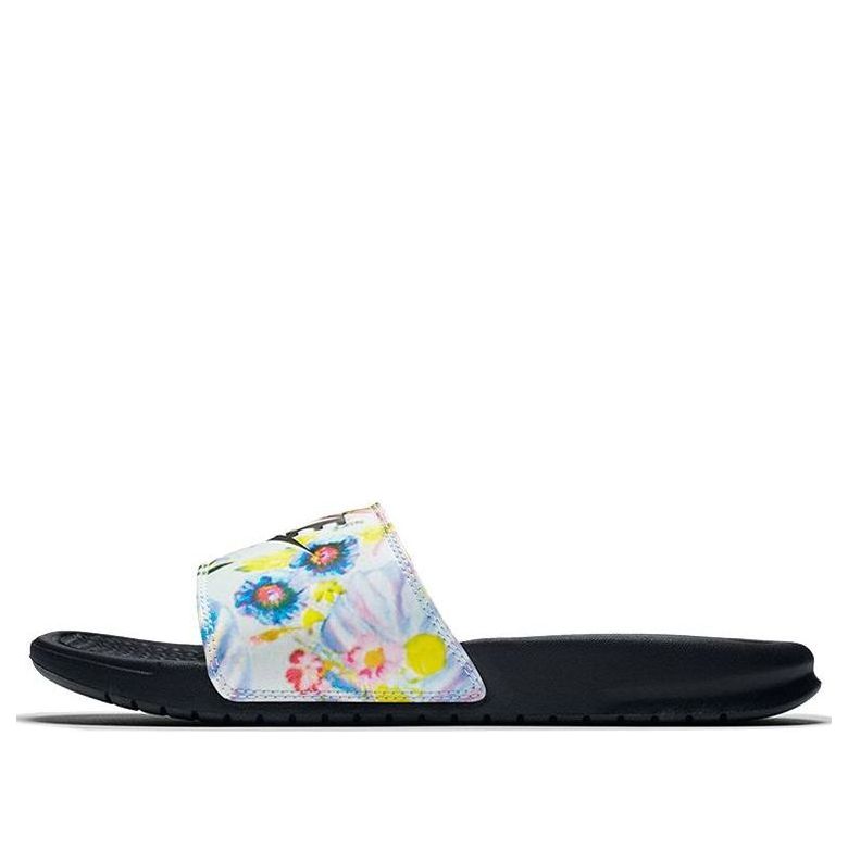 Кецове и обувки Nike Nike Benassi Floral Print Slides Черно | 618919-023, 0