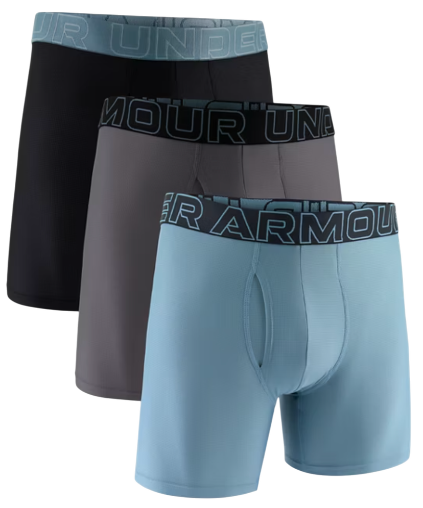 Боксерки Under Armour Under Armour SOLID 6in 3-Pack Boxer Shorts Синьо | 1383884-587
