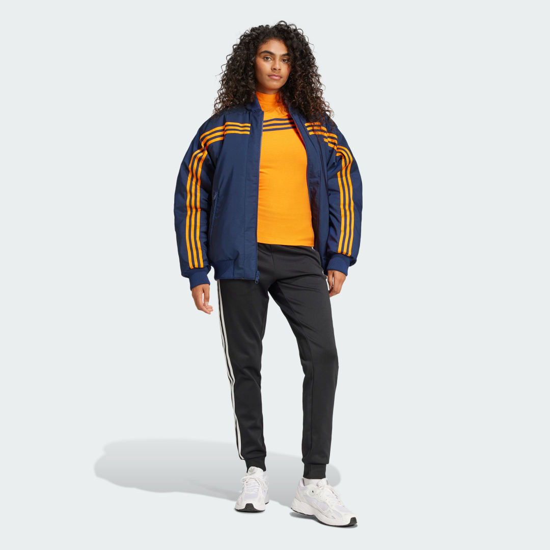 Яке бомбър adidas Performance Reversible Oversized Bomber Jacket Синьо | JN7657, 1