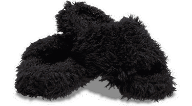 Кецове и обувки Crocs Classic Shaggy Fur Slides Черно | 210912-001, 1