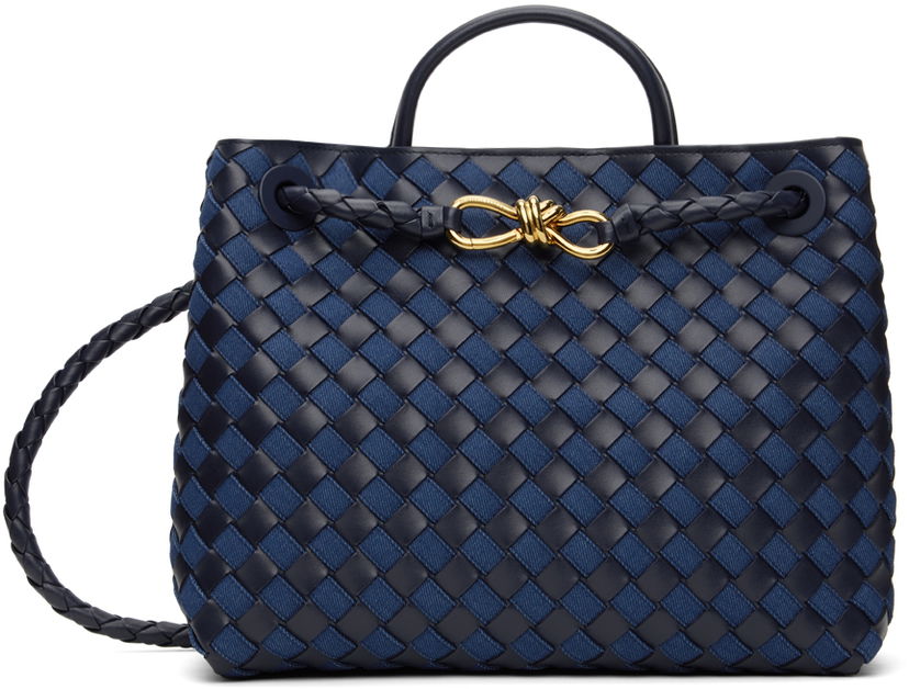 Дамска чанта Bottega Veneta Medium Andiamo Bag Синьо | 796392 V48V2