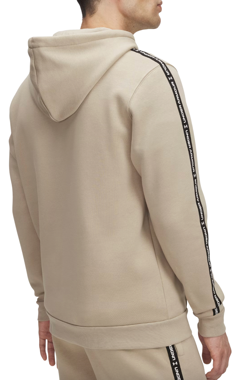 Суитчър Under Armour Icon Fleece Hoodie with Taping Бежово | 1389356-299, 1