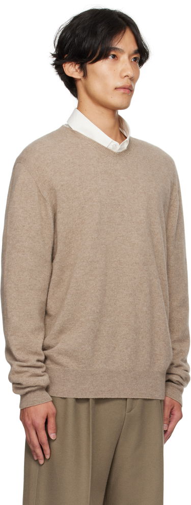 Пуловер The Row The Row Rod V-Neck Sweater Бежово | 1014-Y556, 1