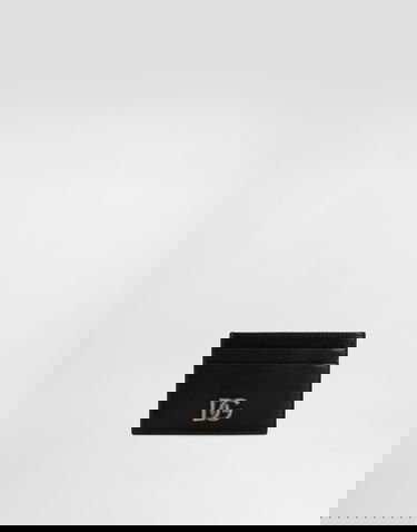 Портфейл Dolce & Gabbana Tempesta Calfskin Card Holder with DG Logo Черно | BP0330AU99480999, 3