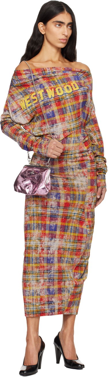 Дамска чанта Vivienne Westwood Vivienne Westwood Metallic Crinkled Granny Frame Bag Металик | 4B010007W-L00A7-, 3