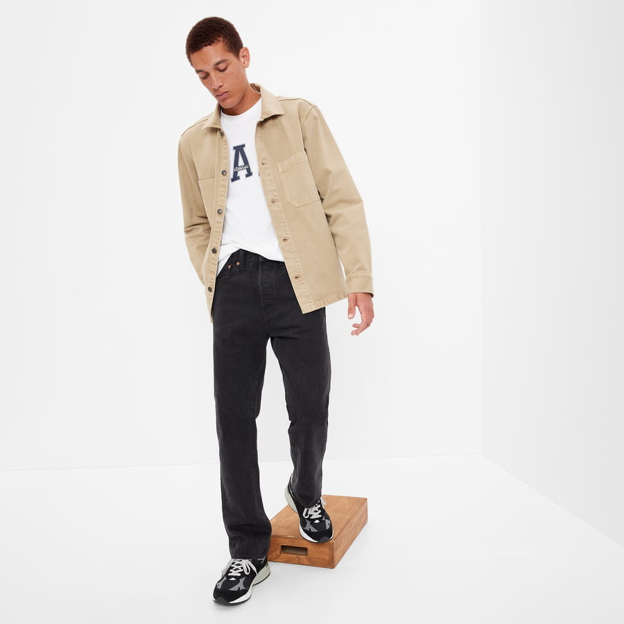 Дънки GAP Original Fit Organic Jeans Черно | 455581-00, 0