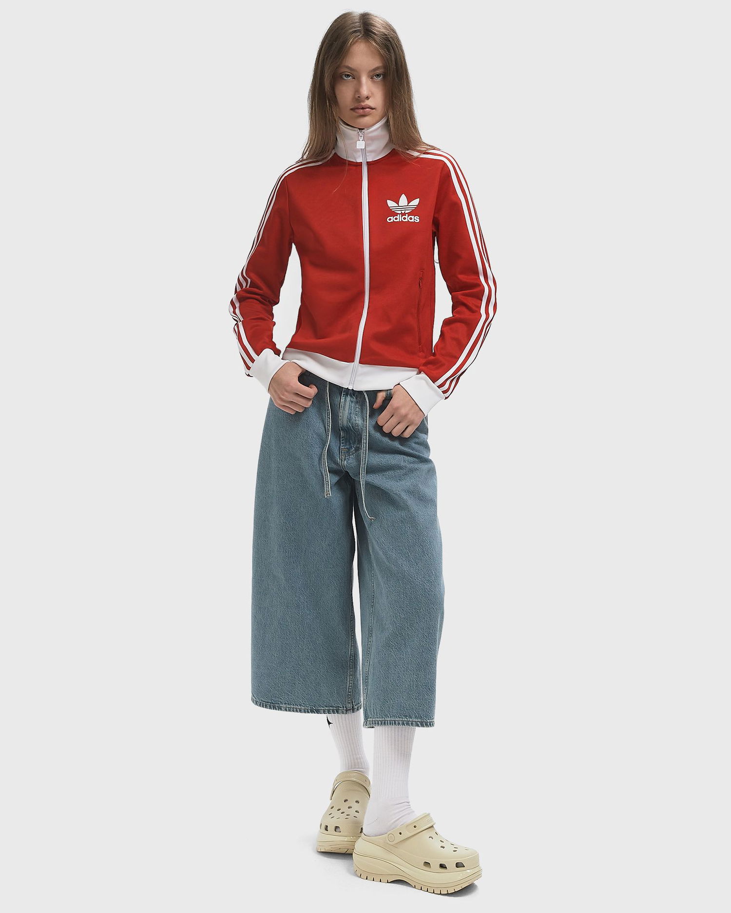 Яке adidas Originals Classic Track Jacket Червено | JX7850, 1