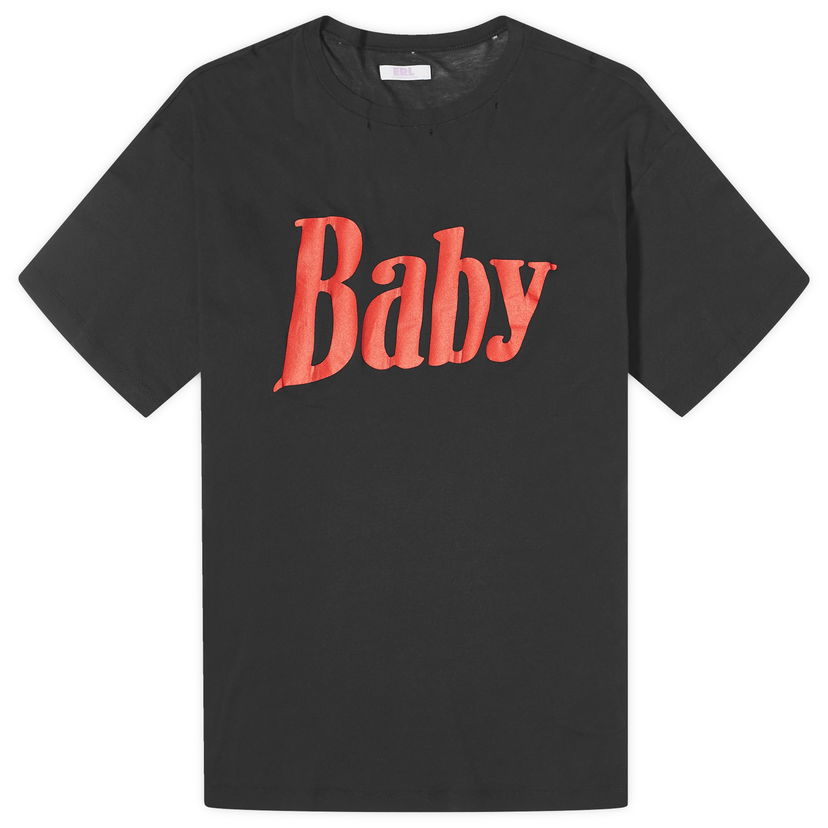 Тениска ERL Crew Neck Distressed Baby T-Shirt Черно | ERL08T016-FBK