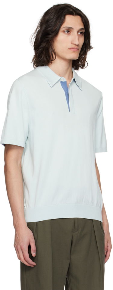 Поло тениска Paul Smith Paul Smith Spread Collar Polo Синьо | M1R-627Y-M02308-40, 1