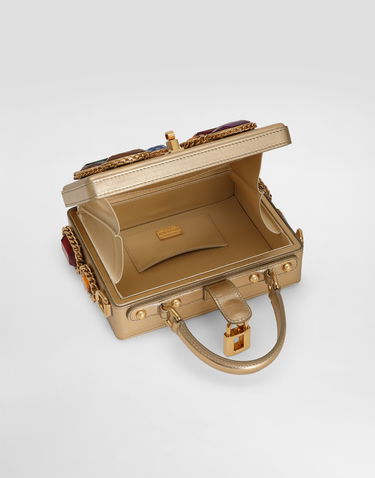 Дамска чанта Dolce & Gabbana Dolce & Gabbana Dolce Box Handbag with Jewels Металик | BB5970AV1688H945, 3